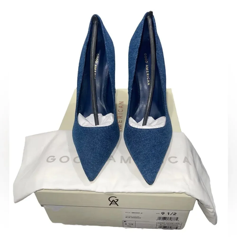 Good American Blue Stiletto Heels - Picture 10 of 13